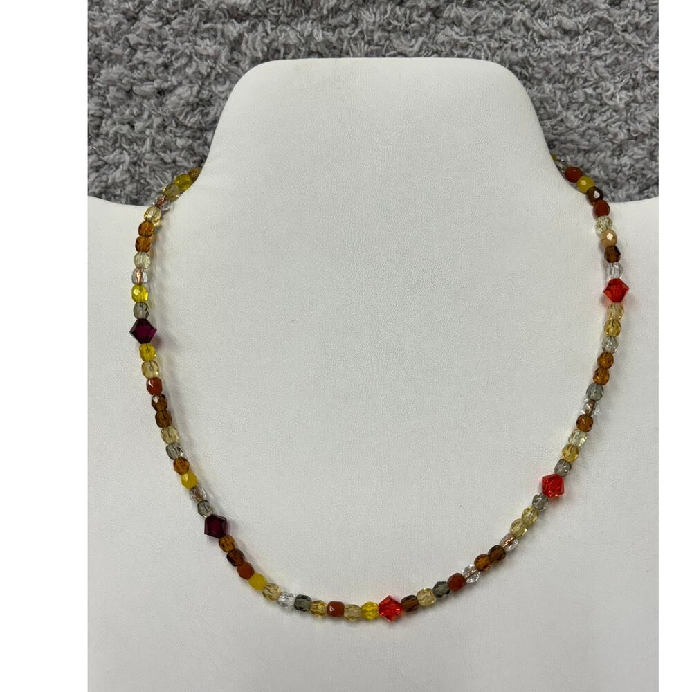 Lori Frantz Koenig Multicolor Austrian Crystal Necklace #64187